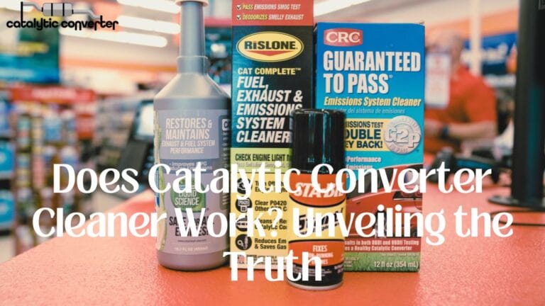 Does Catalytic Converter Cleaner Work