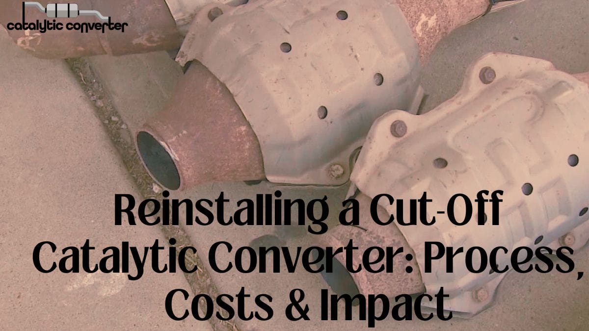 Reinstalling a Cut-Off Catalytic Converter