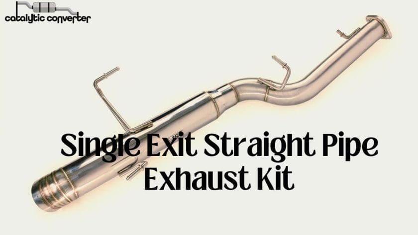 Single Exit Straight Pipe Exhaust Kit