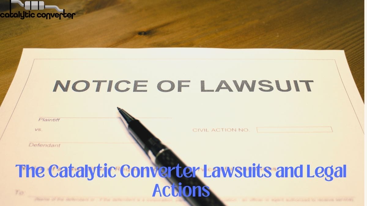 The Catalytic Converter Lawsuits and Legal Actions