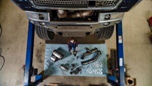 installing truck catalytic converter