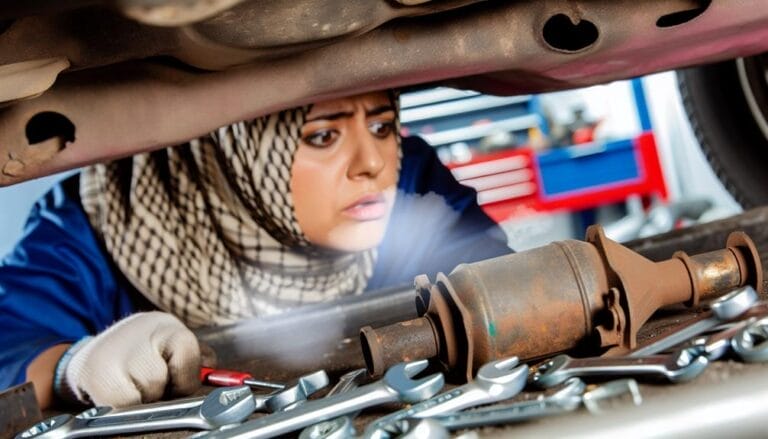 remove catalytic converter odor