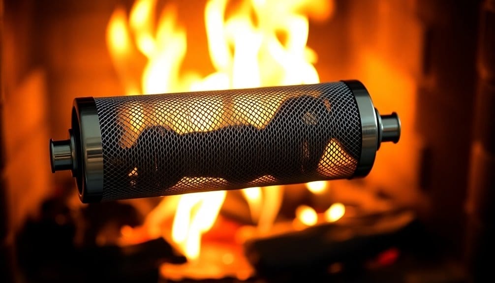 fireplace emissions control device